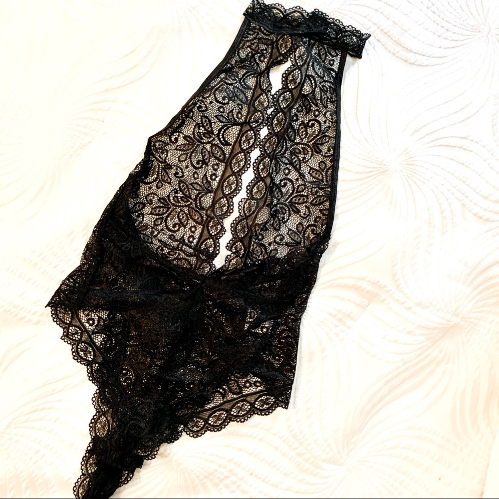 Black Lace Sexy Teddy Lingerie - Picture 7 of 7